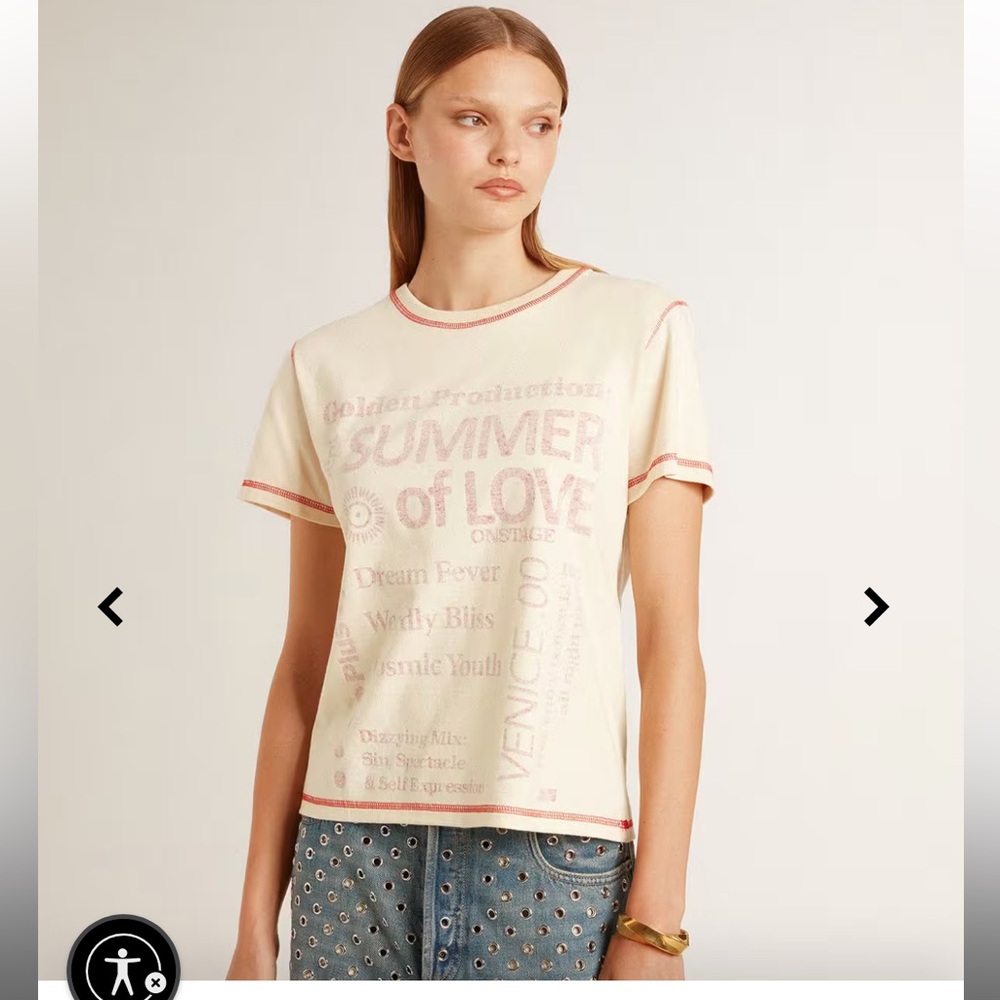 Cream Graphic Tee
